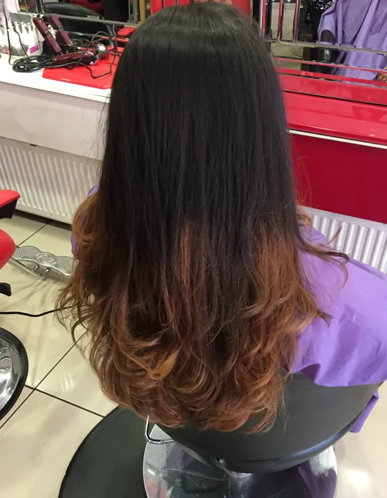 Highlights colour wash cut & blow dry by Bina