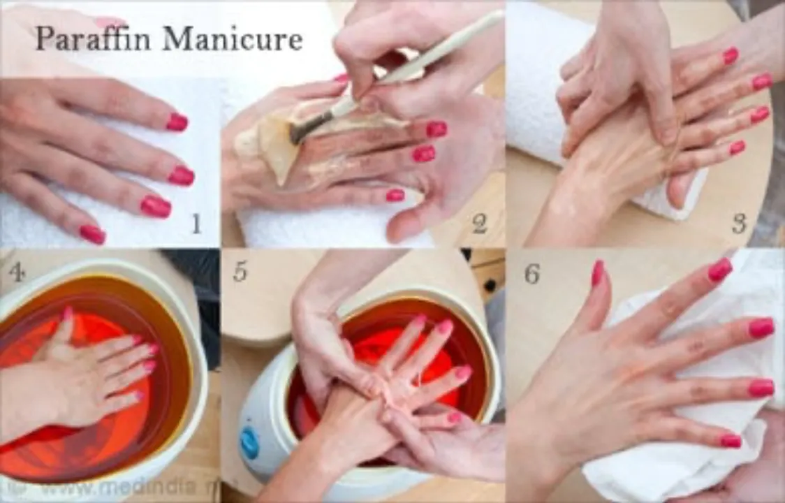 Luxury paraffin wax pedicure