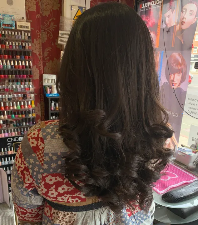 Wash cut blow dry highlights colour by Lata